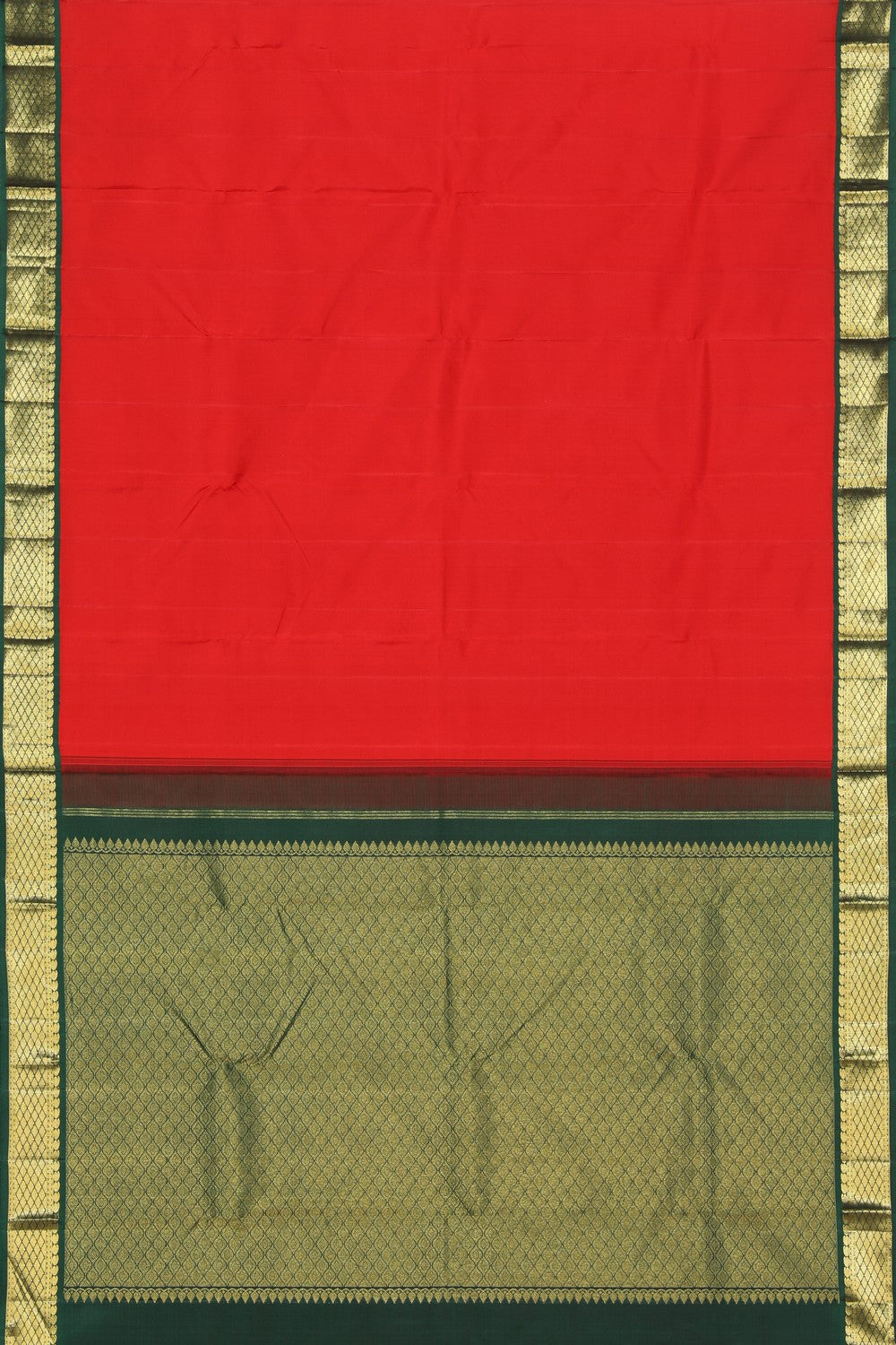 Image of Kanchipuram Silk Red Saree